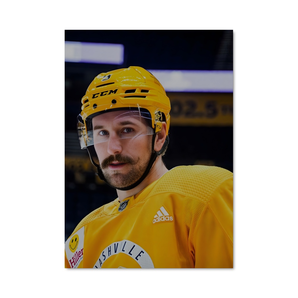 Poster La Lutte Jaune – affiche Hockey sur glace